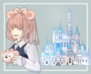 女の子向けのイラストを描きます ゆるふわで綺麗めなデザインです。 イメージ2