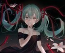 ご要望に沿って厚塗りイラスト作成します グッと目を引く雰囲気のあるイラストお任せ下さい¨̮♡ イメージ2
