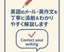 英作文や英語メールを丁寧に添削します 自然なネイティブ風・TOEIC・英検・留学・ビジネス対応◎ イメージ1