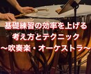 打楽器基礎練習の効率アップのご提案をします ラクして上達するための思考力を鍛えるお手伝いをします！ イメージ1