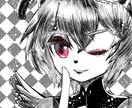 モノクロレトロ風イラスト描きます ちょっと懐かしい雰囲気のモノクロイラストです イメージ6