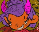 ミニキャライラスト・アイコンを製作します ハロウィンを愛する絵描きがレトロチックな作品をお描きします！ イメージ1