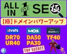 オールインワンSEO！ドメインパワーアップします DR60/UR40/DA30/TF30に上げます！ イメージ2