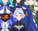 LIVE2D用パーツ分けイラストを作成致します LIVE2D用　カワイイキャラクターイラストお作りします！ イメージ2