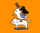 超シンプルでゆる可愛い線画イラストを描きます クスッと笑える動物・人物・静物SNSアイコンや商用利用も！ イメージ4