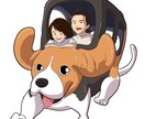 ジブリの画風で似顔絵制作！アイコンやプレゼントます アイコンやロック画面をかわいい家族やペットの似顔絵にします！ イメージ6