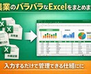 農業のバラバラなExcelをまとめます 入力するだけで管理できる仕組みに整えます イメージ1