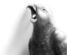 人物、動物などの白黒デジタルイラストをお描きします 想像上の生物でもオリジナル設定の何かでも大丈夫です イメージ5