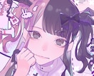 可愛い系アイコンイラストを作成します メルヘン、ゴシック、ゆめかわ、地雷系を好む方へ イメージ3