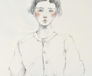 オシャレな抜け感イラスト描きます 繊細タッチとチークの女の子です イメージ1