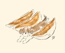 ワンちゃんと飼い主様の好きな食べ物を描きます 犬好き管理栄養士が描く食べ物と犬 イメージ7