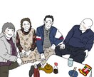 思い出の1枚をシンプルで味わい深いイラストにします SNSアイコンや待ち受け画像、プレゼントにおすすめです！ イメージ4