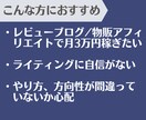物販アフィリエイト｜あなたのブログ記事を添削します 現役レビューブロガーが記事構成やライティングをアドバイス イメージ5