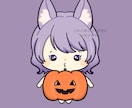 ハロウィン 量産描きます かぼちゃに入ってるイラスト描きます イメージ2