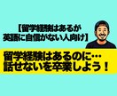 留学経験はあるけど英語に自信がない方向けに教えます 【留学後の英語ブランク脱出】“話せる自分”を取り戻すレッスン イメージ1