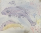 魚のイラスト書きます 魚のイラストを色鉛筆で書きます イメージ3