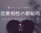 気になるあの人との【恋愛相性】その謎を読み解きます 【あの人との絆を作るための一歩】ふたりの関係、その秘密を知る イメージ1