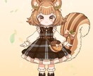 ゆめかわSDミニキャラ制作します 左右対称×どうぶつモチーフで可愛く仕上げます イメージ3