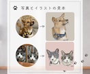 写真から犬・猫・小動物の似顔絵を描きます やさしい手描きタッチで、SNSアイコン・記念におすすめ イメージ2