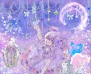 SNSアイコン・配信用のイラストサムネイル描きます エモくって可愛いメルヘンファンタジーなあなただけの1枚を。 イメージ4