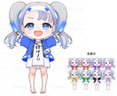 2〜3等身のＳＤキャラを描きます むちむち〜定番の体型まで対応可◎ イメージ4