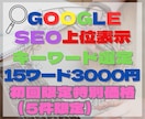 多忙オーナーへ。厳選15キーワード競合をかわします 1ワード200円でアクセスアップを実現！ イメージ1