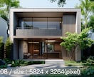 住宅の建築パース画像データを販売します 広告・宣伝用に高精細な外観パースの完成品データを販売 イメージ9