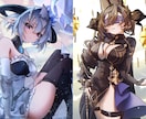 最短納期4日で一枚絵制作します アニメ塗りと厚塗りの中間なので見やすい!馴染みやすい! イメージ4