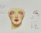 メイクとコスメのアドバイスいたします お悩み、ご要望にお応えしてイラスト付きでメイク提案します イメージ2