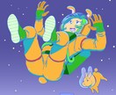 ポップでかわいいイラストを作成いたします グッズや広告など幅広いジャンルで活躍できる絵柄です！ イメージ3