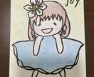 あなたの心に宿る小さな妖精さんを描きます チャネリングしながらポストカードに仕上げます。 イメージ2