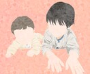 子ども、家族のかわいいほんわかイラスト描きます SNSアイコンやプレゼントにもおすすめです イメージ9