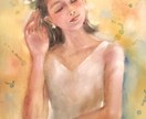 水彩/パステルで優しい色彩の絵画作品を制作します サイズ:F6/額付/挿絵/表紙絵/お部屋に飾る絵/贈答用 イメージ1