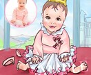 明るめ元気な色合いの似顔絵描きます 色合いはパッキリ、雰囲気はふんわりな画風です イメージ3