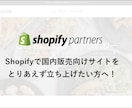 初めての方限定/Shopifyでサイト構築します 新規でShopifyを制作する方向けです。 イメージ1