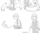 1点4000円〜 シンプル状況イラスト制作します 挿絵・説明資料・教材などに使いやすいカットイラストを描きます イメージ9