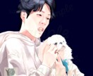 リアル＆キャラ風　厚塗り似顔絵で仕上げます 【リアルすぎない　キャラすぎない】光と筆の質感で描く似顔絵 イメージ10