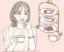 SNS・Web向け女性オリジナルイラスト描きます 挿絵・冊子・SNSなど幅広く対応します イメージ1