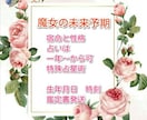 先着1名様【魔女の未来予期　占い】　一年間ます 丁寧に、そして的確に。魔法の杖となります！ イメージ1