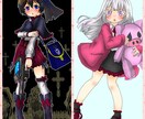 キャラデザお手伝いします 貴方の動画やゲーム､小説のキャラクターを立ち絵にします イメージ2