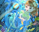商用利用OK！！キュート可愛いミニイラスト描きます ポーズ・仕草全て可愛いイラストお描き致します イメージ8