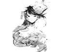 手描き水墨画風イラスト制作｜和の美を描きます 現役イラストレーターが水墨画のようなタッチで描きます！ イメージ5