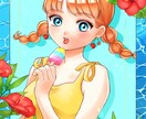 可愛いオリジナルの女の子イラストをお描きします 少しレトロで個性のあるイラストをお描きします！ イメージ8