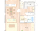 既存の間取り図をやさしい手描き風にします 修正何度でも無料！格安で作成します。 イメージ1