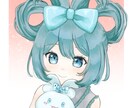 目を引くキラキラとした女の子のアイコンを製作します キラキラとした宝石のようなかわいらしい女の子が得意です♪ イメージ2