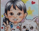 似顔絵作成致します そっくりで温かい優しい似顔絵です還暦結婚お子様の似顔絵など イメージ2