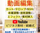 丁寧なカット編集＆テロップ【SNS・動画教材】ます 編集作業が苦手・面倒な方！YouTube動画編集承ります！ イメージ1