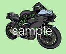商用可☆アイコンなどに！バイクをイラストに変えます バイク・ロゴイラスト♪ツイッターYouTubeインスタに♪ イメージ2