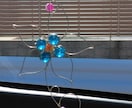 ビー玉の花型サンキャッチャーを制作します ビー玉とワイヤーで作るマーブルアートの花型サンキャッチャー イメージ2