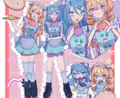 SNSアイコン、TRPG立ち絵等で使えます 他サービスで多数実績あり！イメージ通りのイラストをお届け！ イメージ5